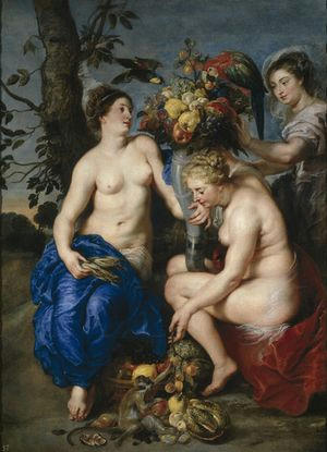 Ceres with two Nymphs－1624-Museo Nacional del Prado